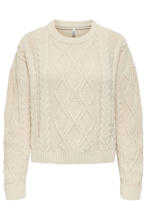 Only onlelly life ls cable o-neck cc knt